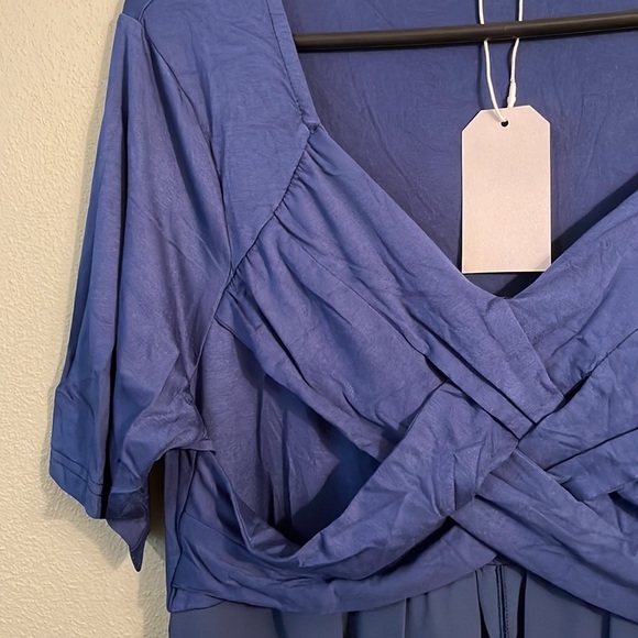 Dress Fashion Navy Blue dress with pockets. Size L - Picture 2 of 4